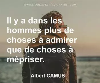Citation de Albert CAMUS