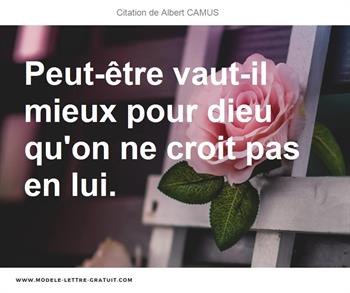 Citations Albert CAMUS