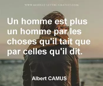 Citation de Albert CAMUS