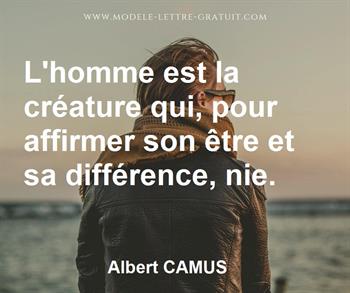 Citation de Albert CAMUS