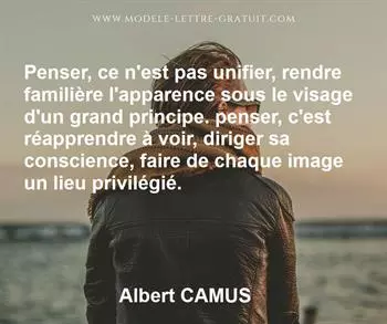Citation de Albert CAMUS