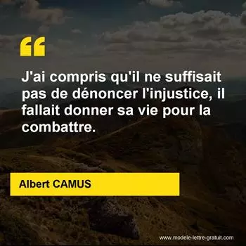 Citation Albert CAMUS