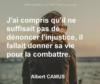 Citation de Albert CAMUS