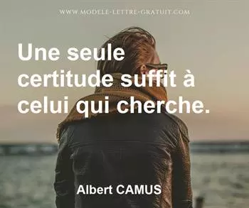 Citation de Albert CAMUS