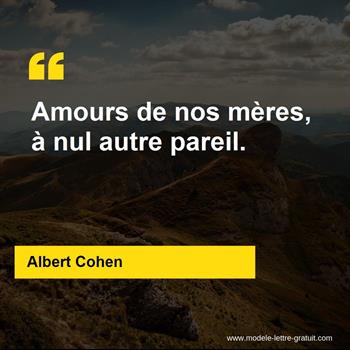 Citations Albert Cohen