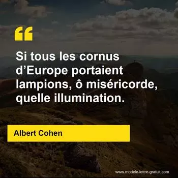 Citation Albert Cohen