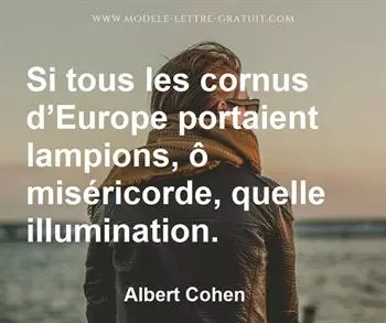 Citation de Albert Cohen