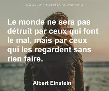 Citation de Albert Einstein