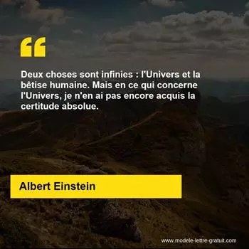 Citation Albert Einstein