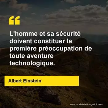 Citation Albert Einstein