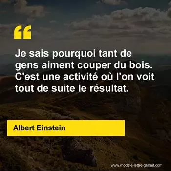Citation Albert Einstein