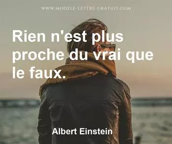 Citation de Albert Einstein