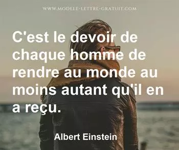 Citation de Albert Einstein