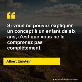Citation Albert Einstein