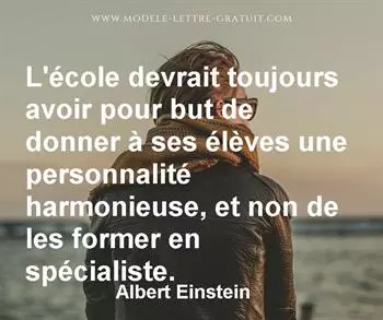Citation de Albert Einstein