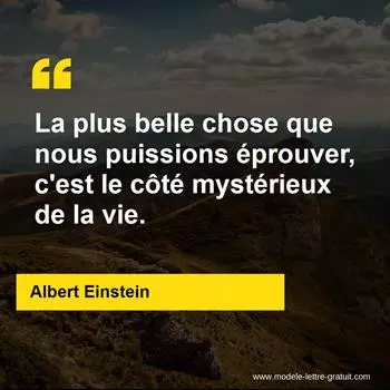 Citation Albert Einstein