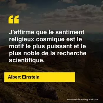 Citation Albert Einstein