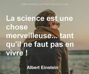 Citation de Albert Einstein