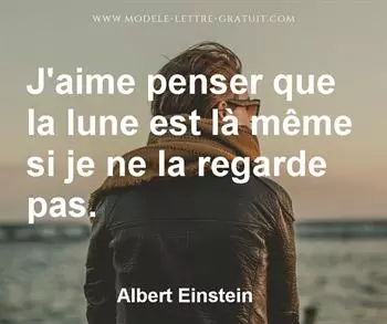 Citation de Albert Einstein