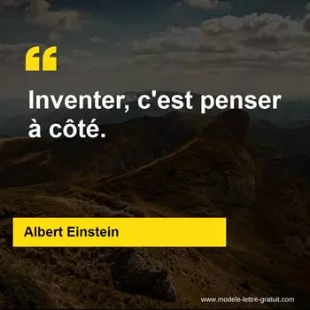 Citation Albert Einstein