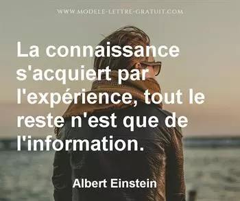 Citation de Albert Einstein