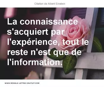 Citations Albert Einstein