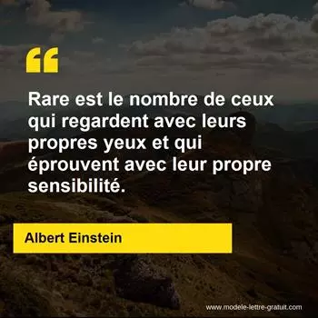 Citation Albert Einstein