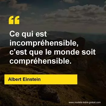 Citation Albert Einstein