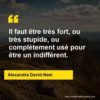 Citation Alexandra David-Neel