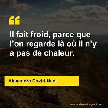 Citation Alexandra David-Neel