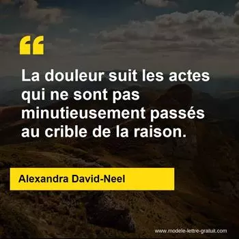 Citation Alexandra David-Neel