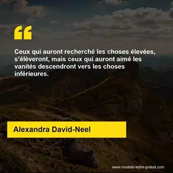 Citation Alexandra David-Neel