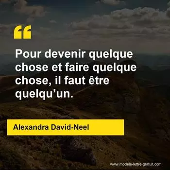 Citation Alexandra David-Neel
