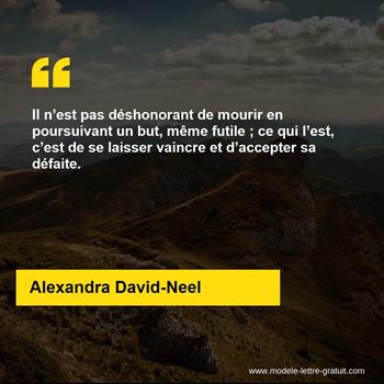 Citation de Alexandra David-Neel