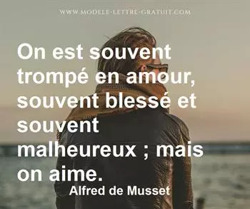 Citation de Alfred de Musset