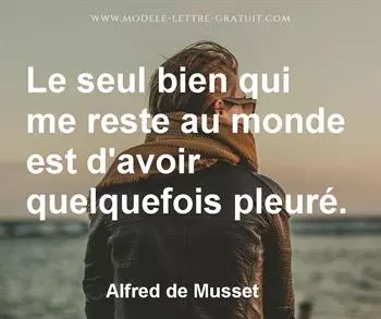 Citation de Alfred de Musset