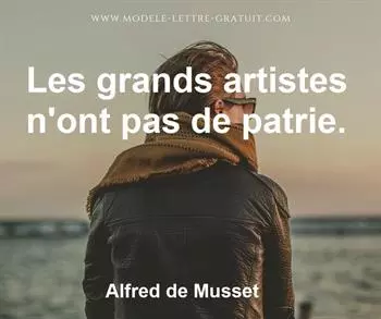 Citation de Alfred de Musset