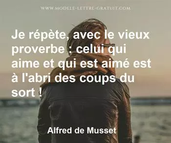Citation de Alfred de Musset