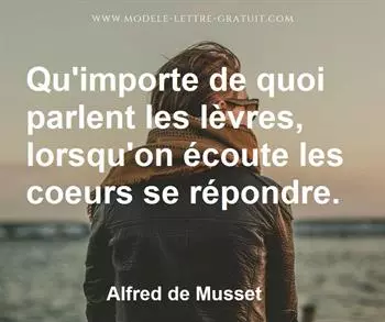 Citation de Alfred de Musset