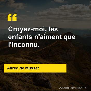 Citation de Alfred de Musset