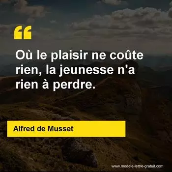 Citation Alfred de Musset