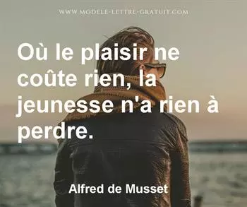Citation de Alfred de Musset