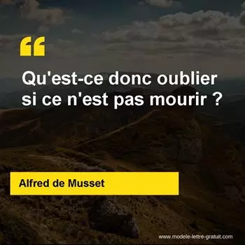 Citation Alfred de Musset