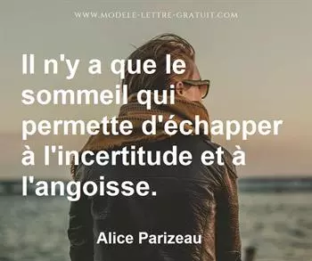 Citation de Alice Parizeau