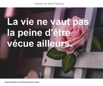Citations Alice Parizeau