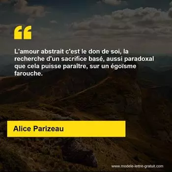 Citation Alice Parizeau