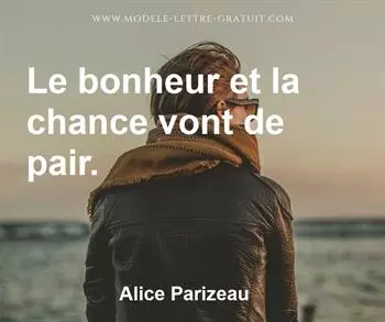 Citation de Alice Parizeau
