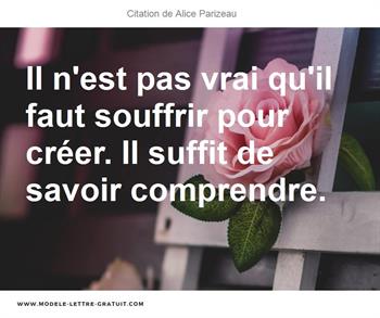 Citations Alice Parizeau