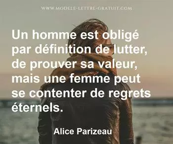 Citation de Alice Parizeau