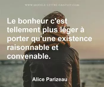 Citation de Alice Parizeau